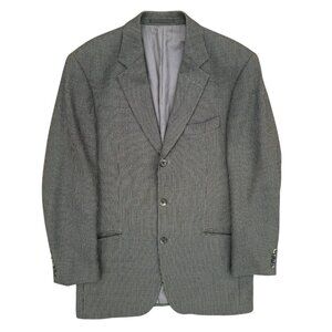 Hugo Boss Hopsack Blazer Wool Tweed Sport Coat Brown Einstein 44R